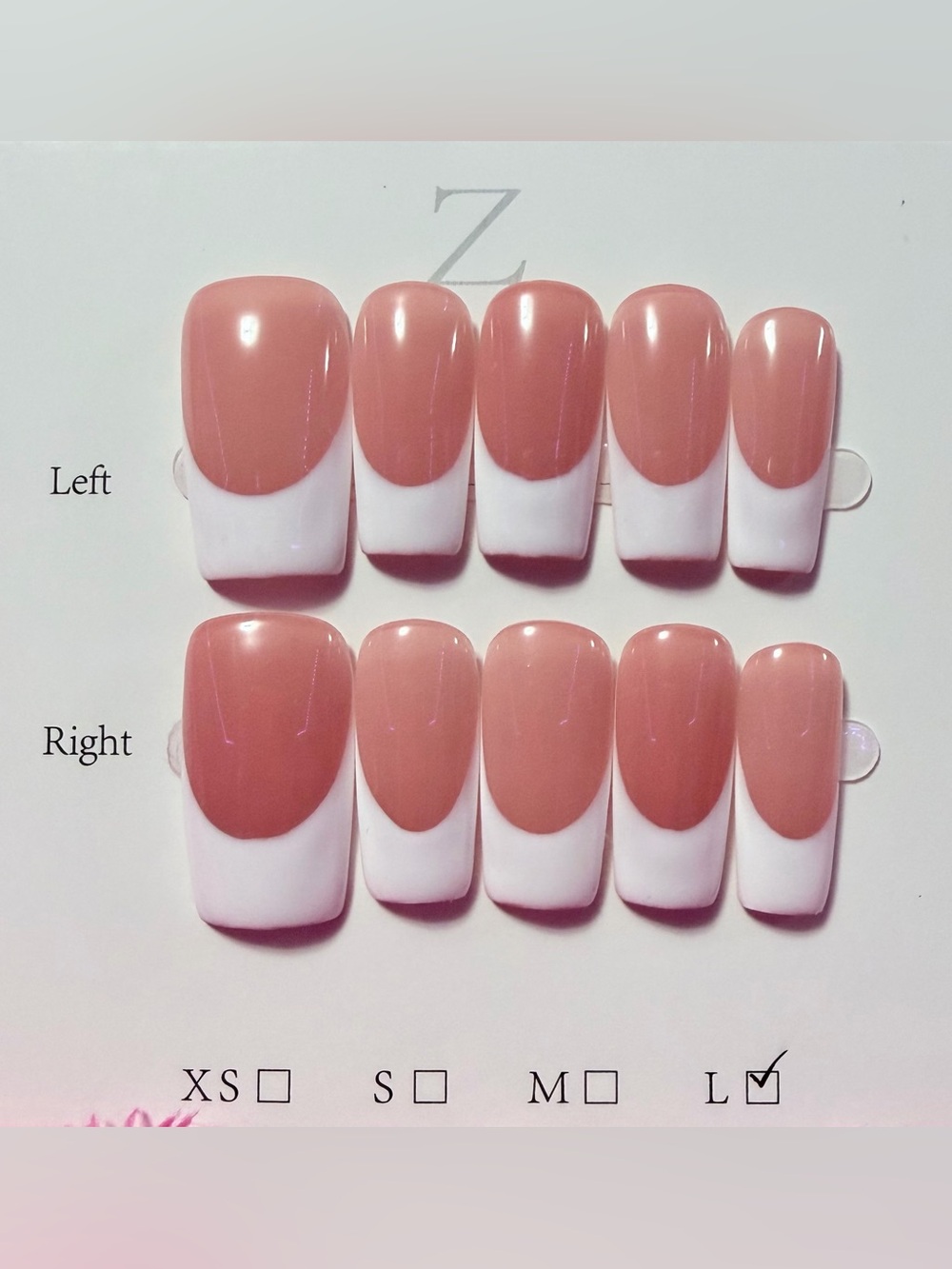 Neutral Pink French Press-On Nails - Classic Nude Set
